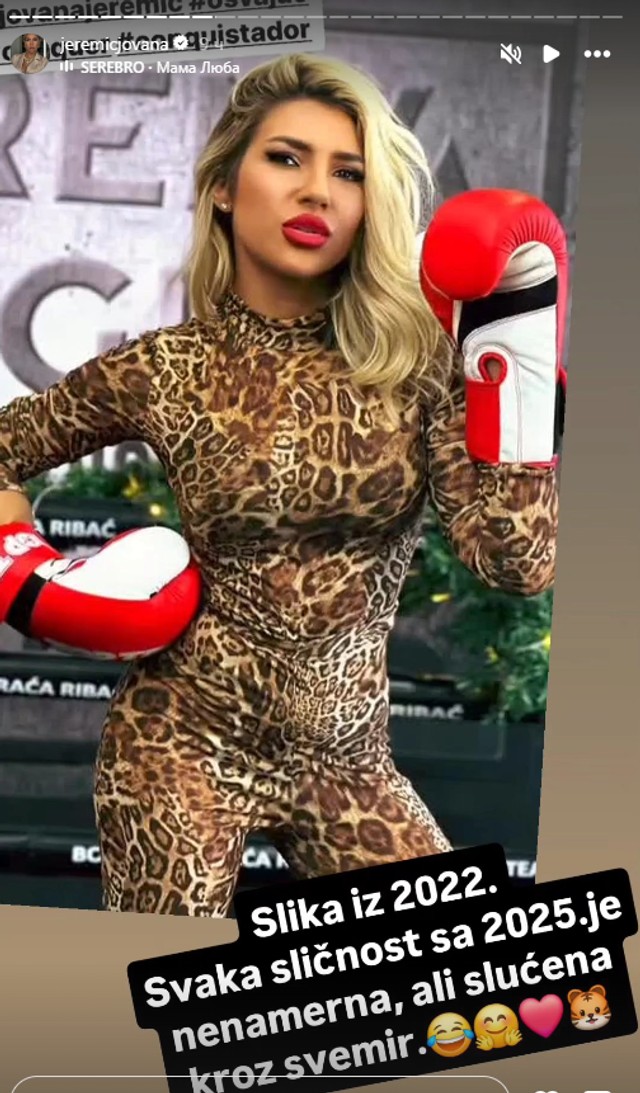 Kostimom leoparda privukla Tigra! Jovana Jeremić: "Svaka sličnost je nenamerna!" (Foto: Instagram)