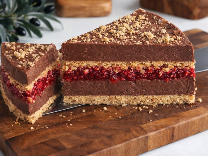 Puding torta sa malinama