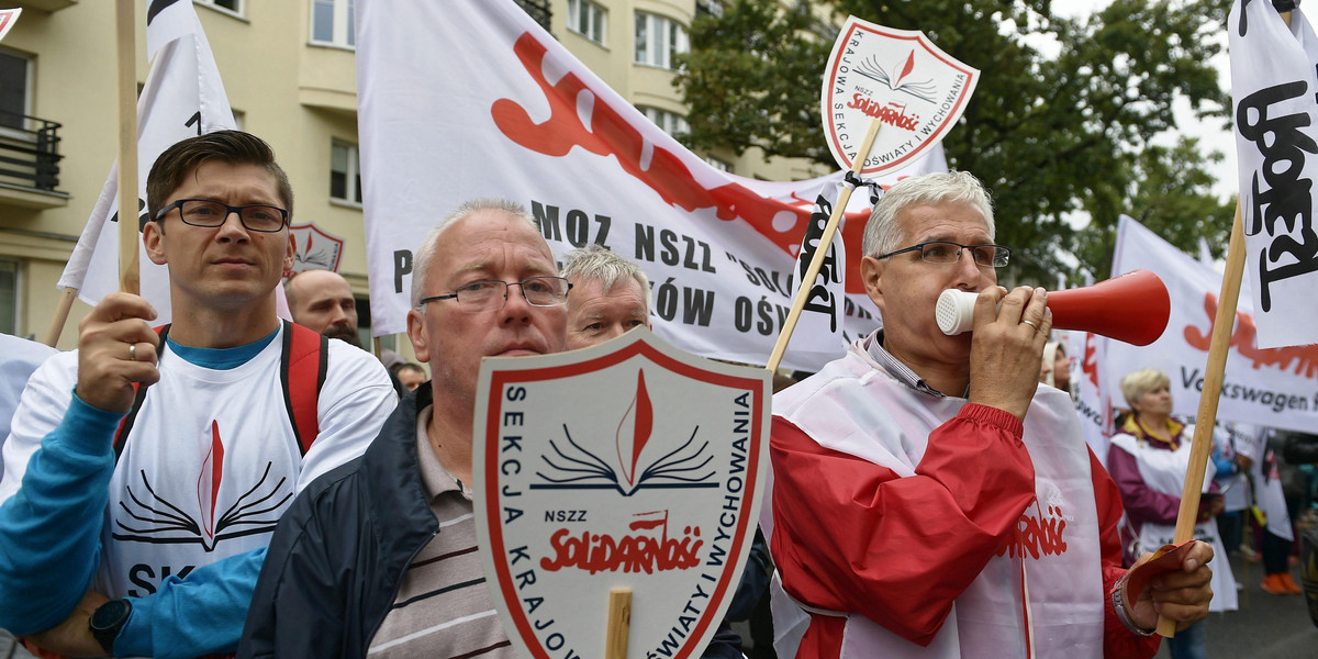 Protest nauczycieli