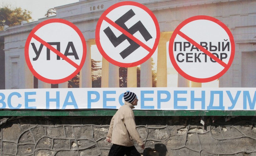 Prorosyjski plakat wyborczy w Sewastopolu