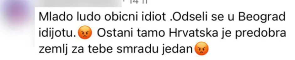 Uvrede na račun Jakova Jozinovića