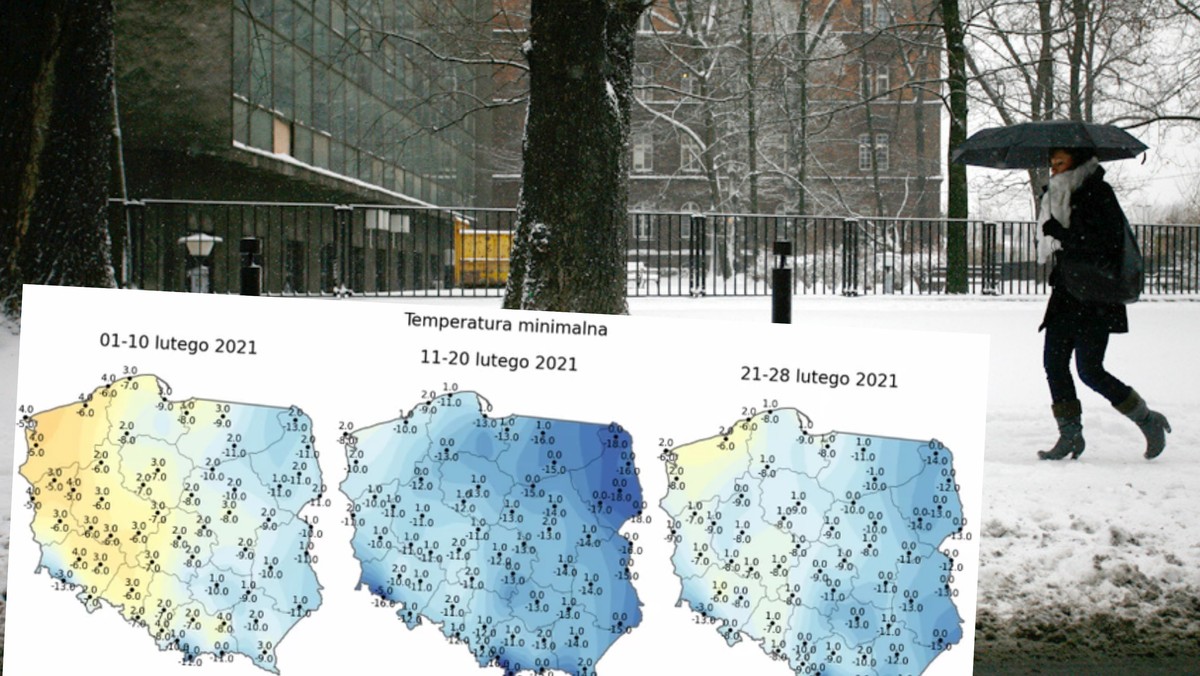 Prognoza pogody. Pogoda długoterminowa na luty - mróz i opady śniegu