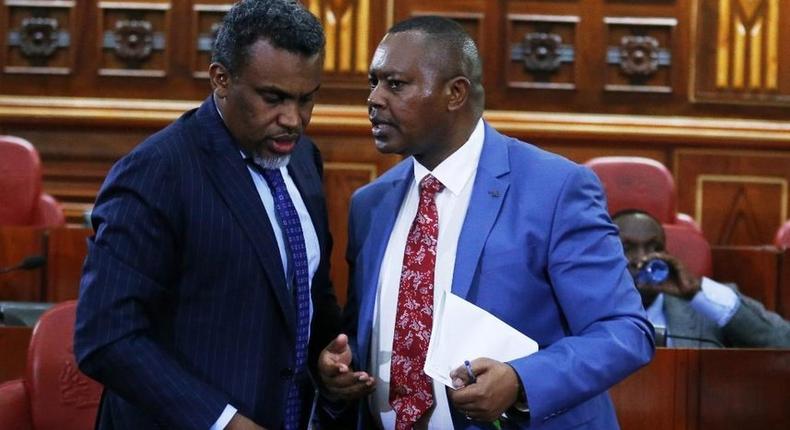 DPP Noordin Haji with DCI boss George Kinoti. The two are part of a multi-agency team investigating high level corruption cases