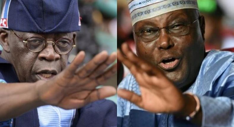 Bola Tinubu and Atiku Abubakar. (Channels TV)