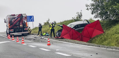 Tragiczny wypadek na Dolnym Śląsku. Na miejscu lądował śmigłowiec LPR [WIDEO]