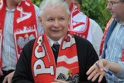 Jarosław Kaczyński kibic