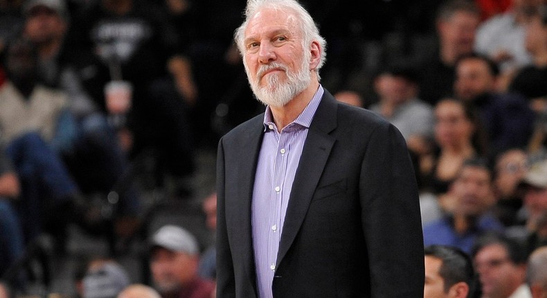 Popovich, of course, is still with the Spurs. He has a career 1197-541 career record.