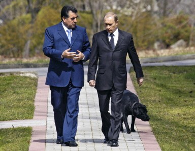 RUSSIA-TAJIKISTAN-PUTIN-RAKHMONOV