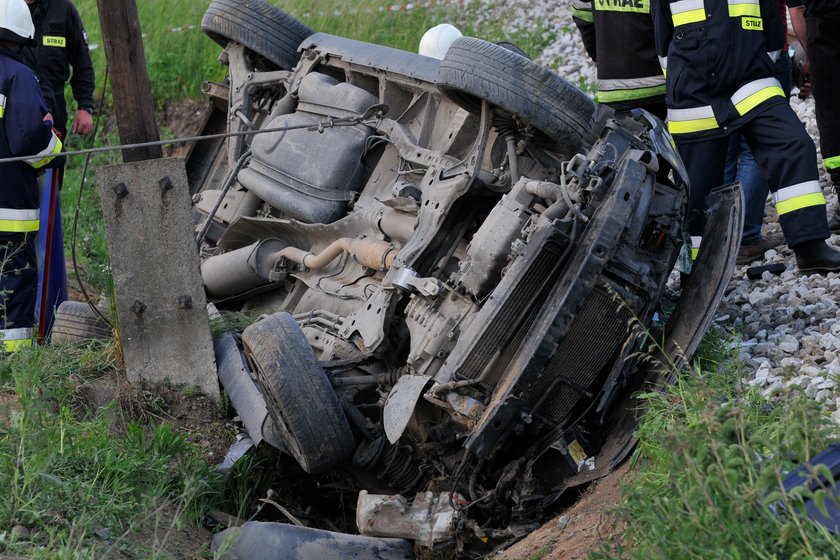 Wypadek na torach w Pniewitem