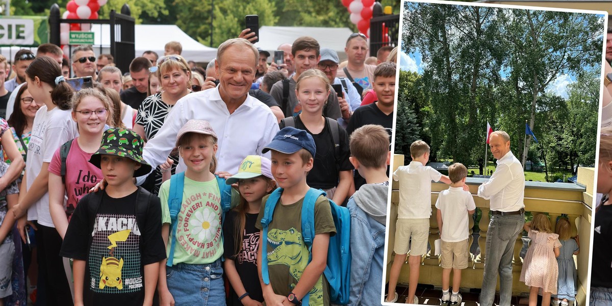 Donald Tusk pokazał urocze kadry z dziećmi. Co za widok!