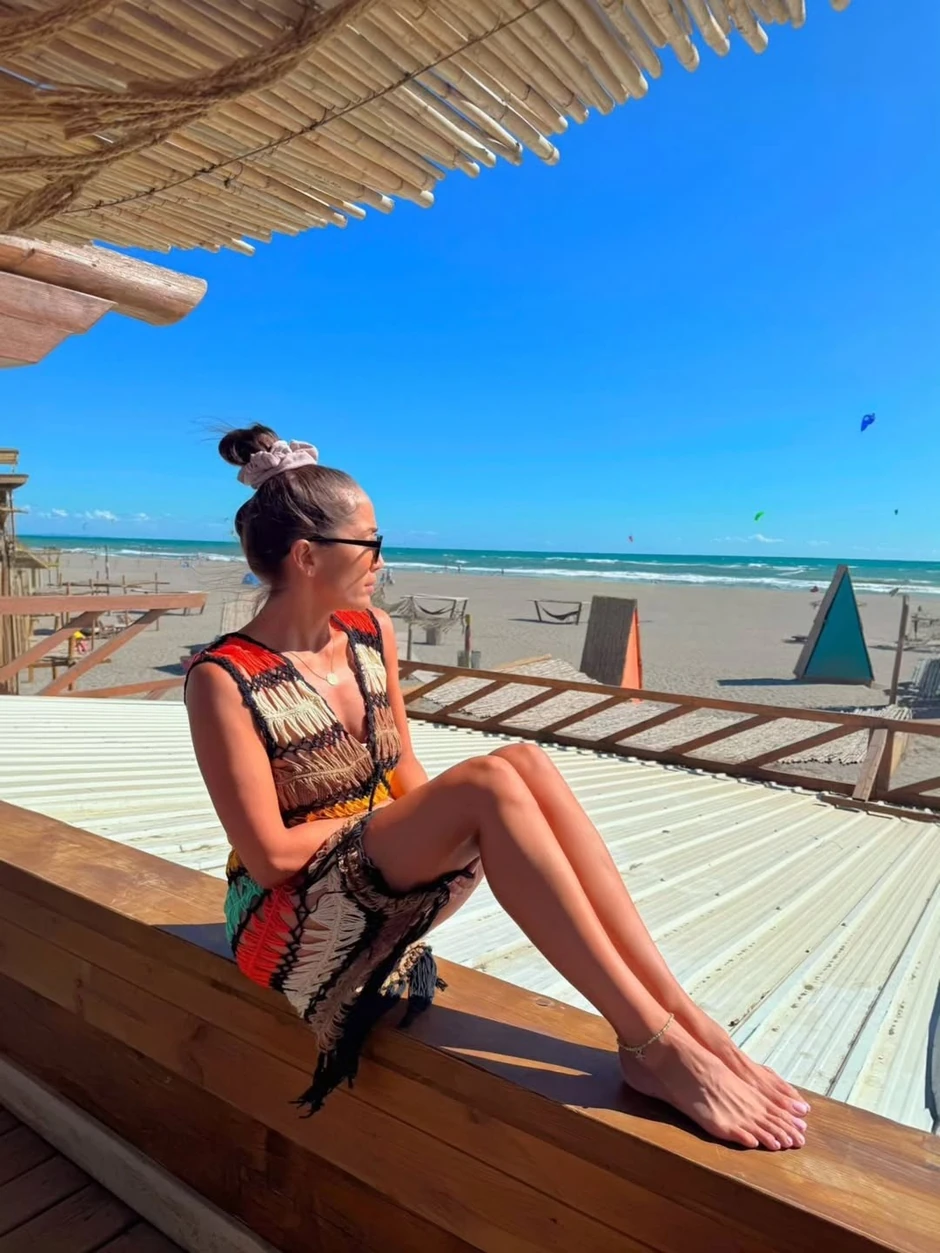 Milena Ćeranić na plaži