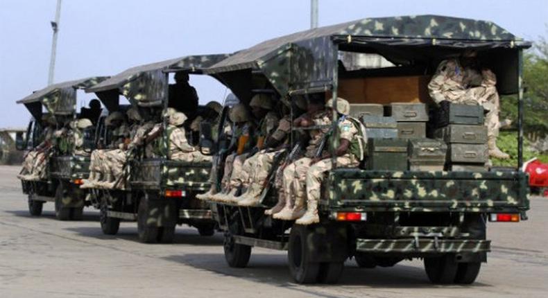 Nigerian army troops successfully cleared three areas occupied by terrorists. This happened after an assault carried out with the Nigerian Air Force. - Champion Newspapers