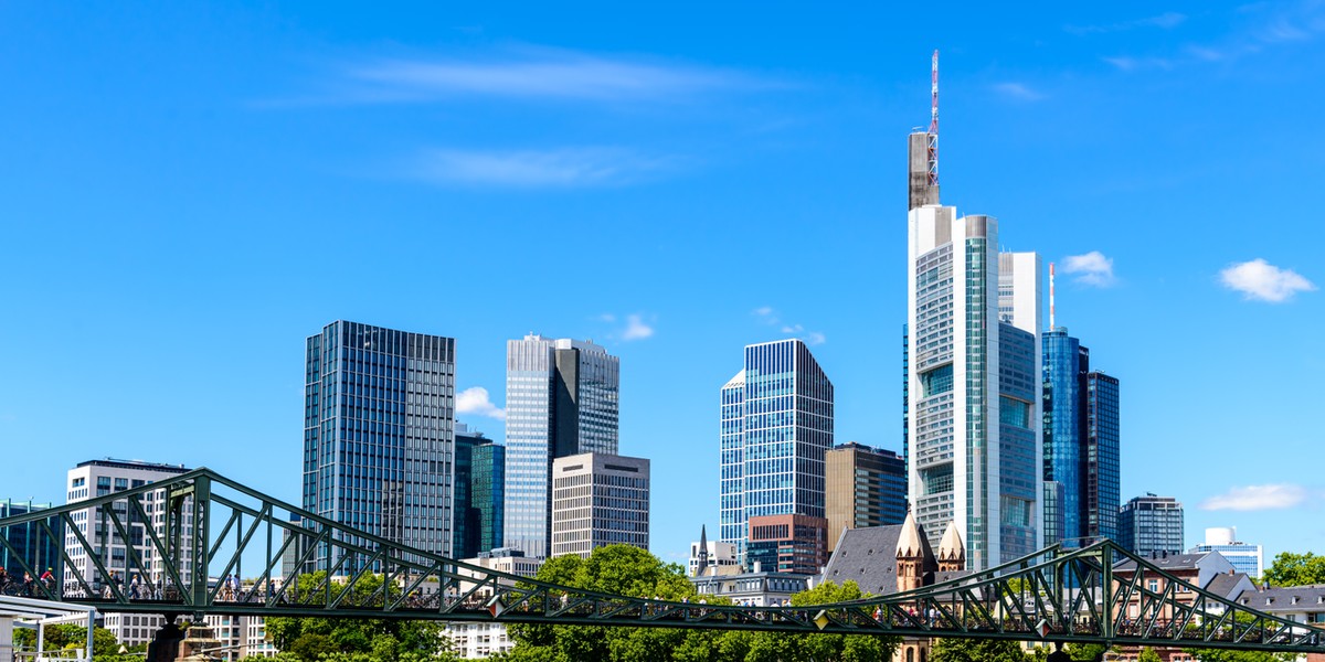 Frankfurt nad Renem, centrum finansowe.