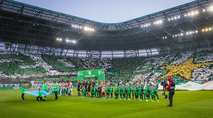 A Ferencváros új stadionjában mindig remek a hangulat /Fotó: Isza Ferenc