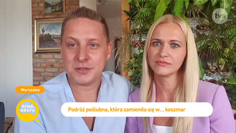 Antek Smykiewicz z żoną w "Dzień dobry TVN"