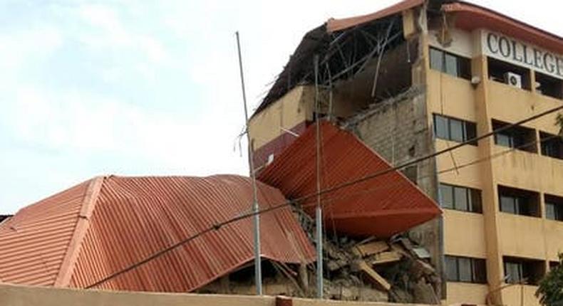 Three-Storey School building collapses in Lagos (TheCable)