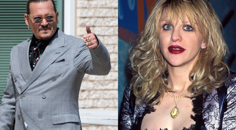 Courtney Love és Johnny Depp