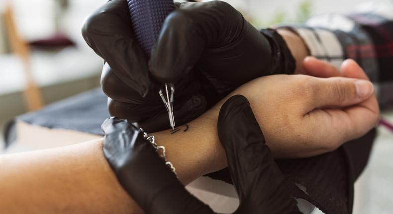 The wrist is a fairly popular spot to get a tattoo.PintoArt/Shutterstock