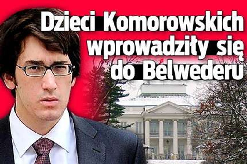 Dzieci Komorowskich wprowadziły się do Belwederu