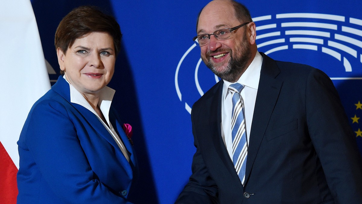 FRANCJA STRASBURG SZYDŁO SCHULZ SPOTKANIE (Beata Szydło i Martin Schulz)