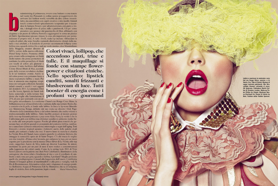 Magdalena Frąckowiak w sesji do kwietniowego numeru  "Vogue Italy"