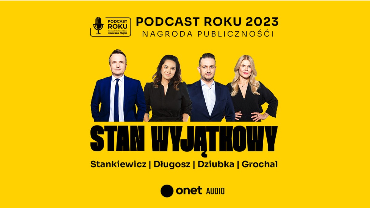 Za nami specjalne, interaktywne wydanie słuchowiska politycznego "Stan Wyjątkowy". Andrzej Stankiewicz, Dominika Długosz, Kamil Dziubka oraz Renata Grochal rozmawiali z widzami i słuchaczami o gorącej sytuacji politycznej. Całość już wkrótce na stronie głównej Onetu oraz w Onet Audio.