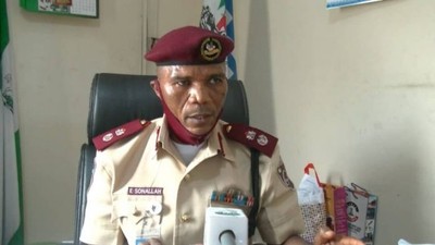 Mr Ezekiel SonAllah, State Sector Commander of FRSC (Credit: The Sun Nigeria)