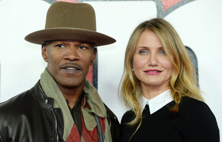 Jamie Foxx i Cameron Diaz na premierze 'Annie' w Londynie