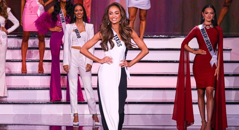 R'Bonney Gabriel during the 2022 Miss USA pageant in Reno, Nevada.Finesse Levine