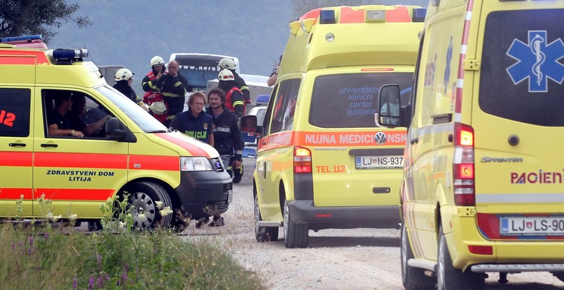 Słoweńska agencja STA poinformowała, powołując się na naocznych świadków, że w powietrzu znajdowały się dwa balony, z których jeden zapalił się, gdy próbował lądować z powodu burzy. Drugi balon wylądował szczęśliwie