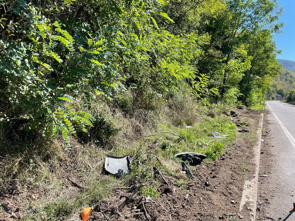 Mesto saobraćajne nesreće kod Ušća, Raška - Kraljevo