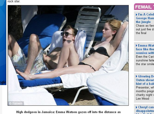 Wściekła Emma Watson w bikini