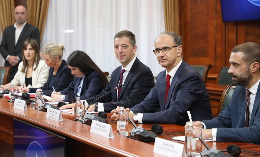 Premijer Đuro Macut i ministar Marko Đurić 