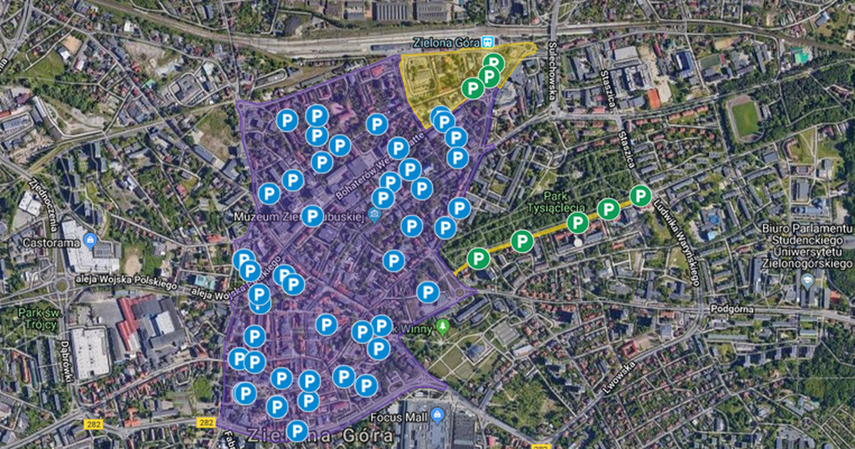 Strefa Platnego Parkowania Zielona Gora Oplaty Parkowanie Niepelnosprawni Koperta Ile Kosztuje Abonamenty Wiadomosci