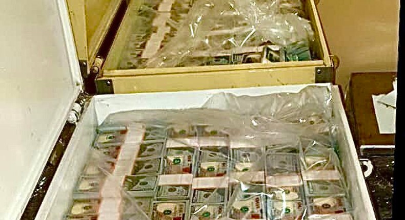 Fake currency notes confiscated by the DCI in Nairobi's Kilimani area