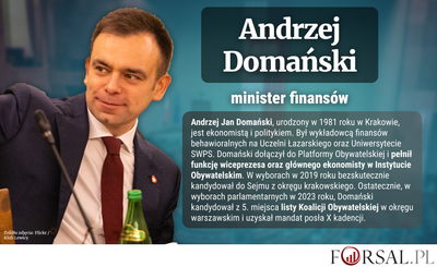 Kim jest Andrzej Domański? Minister finansów [BIOGRAM]