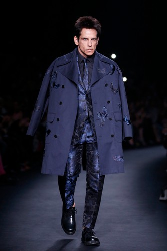 Ben Stiller na pokazie nowej kolekcji Valentino w Paryżu