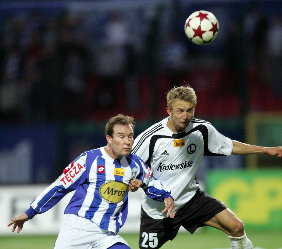 Damian Nawrocik i Jakub Rzeźniczak (Legia Warszawa - Lech Poznań 3:0, 2005 rok)