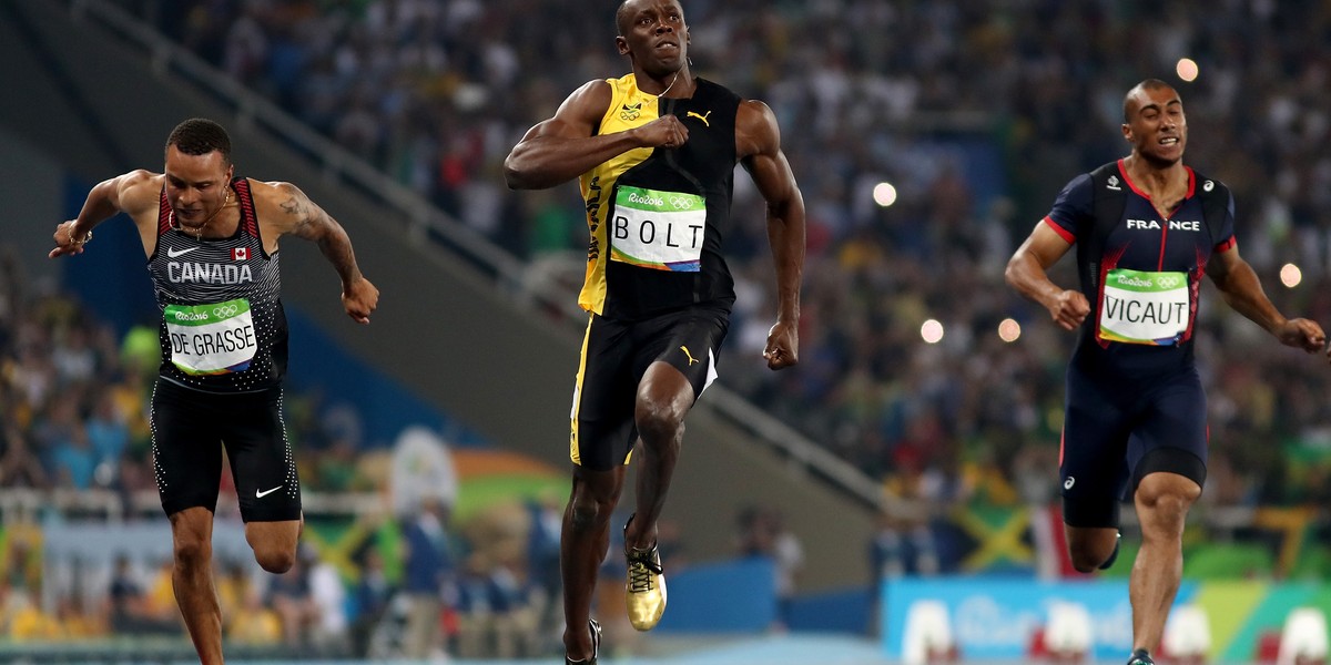 Usain Bolt zdobywa olimpijskie złoto w Rio w biegu na 100m