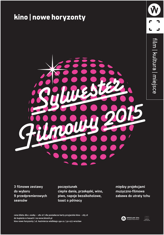 Filmowy Sylwester 2015 w Kinie Nowe Horyzonty