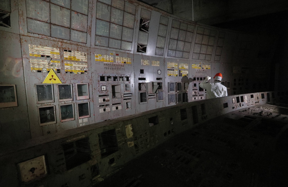 Pokój kontrolny, w którym rozpoczęła się katastrofa w Czarnobylu