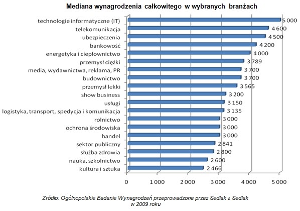 Ile w 2009 roku zarabiali Polacy