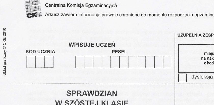 Zobacz test szóstoklasistów! Mamy arkusze!