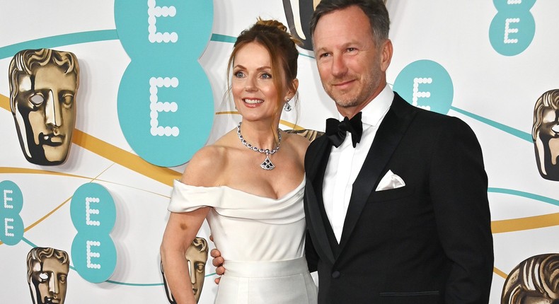 Geri Halliwell and Christian Horner.Dave Benett/Getty Images