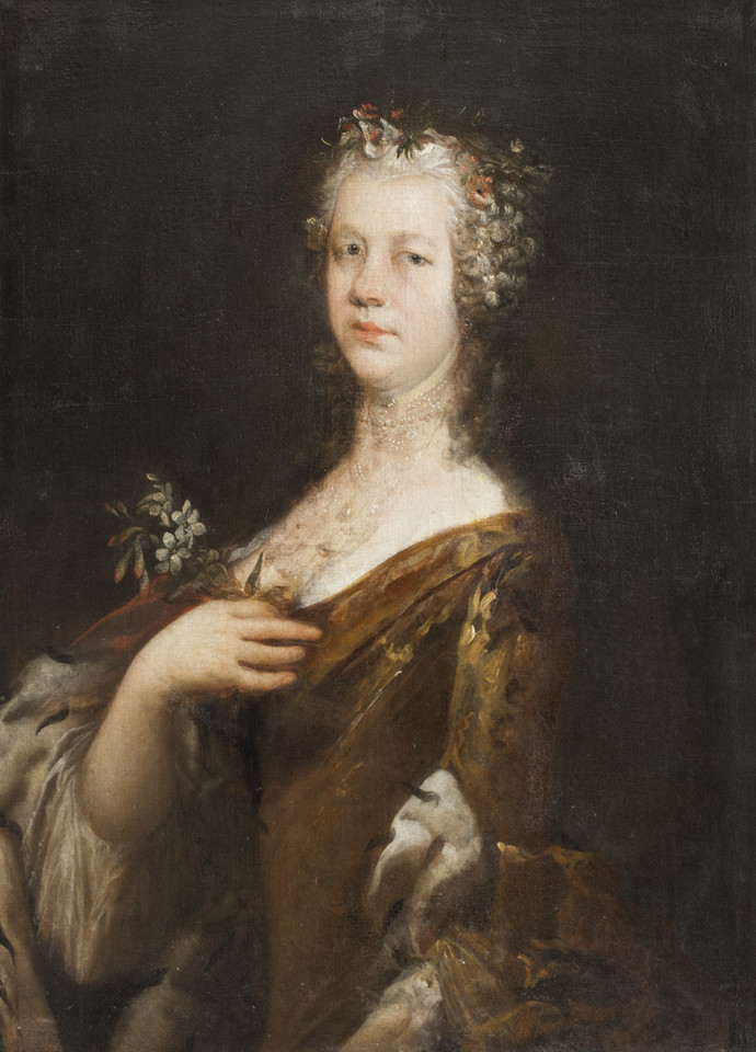 Augustyn Mirys - "Portret Eleonory z Cetnerów Aleksandrowej Sułkowskiej" (lata 40. XVIII w.) 