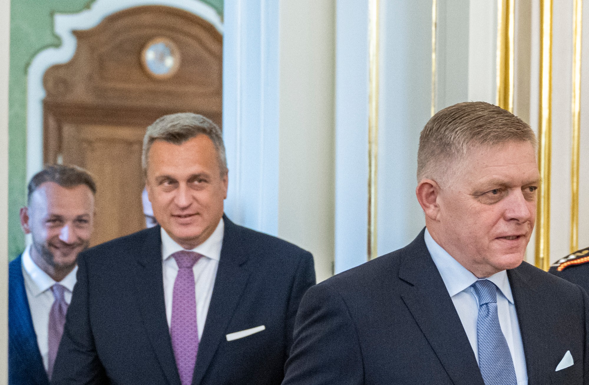 Stretnutie predsedov koaličných strán s prezidentom SR Petrom Pellegrinim.