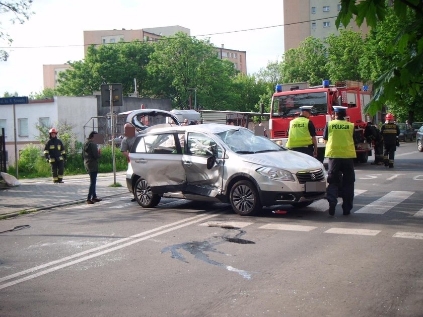 Pijana sędzia z Siemianowic dachowała swoim suzuki