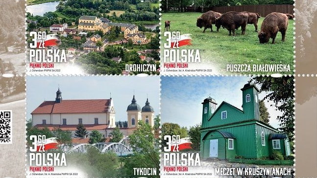 Seria znaczków prezentujących Podlasie