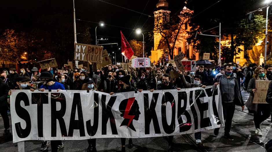 Wrocław. Kolejny dzien protestow po wyroku TK