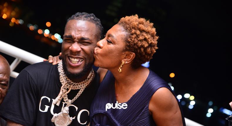 Burna Boy hosts listening party for African Giant in Lagos. (Pulse Nigeria)